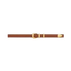 Kleiner Western-Gürtel aus natürlichem Kalbsleder 1.8cm
