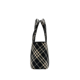 Check Tote Schwarz/Weiß 41 cm