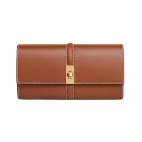 Große Brieftasche in satiniertem Finish 19cm