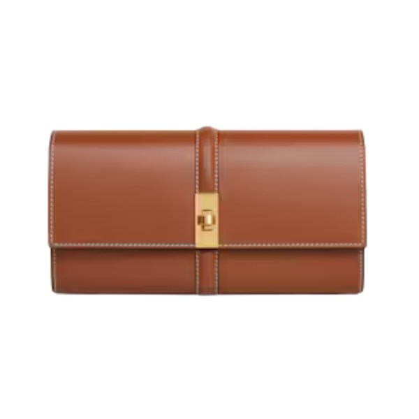 Große Brieftasche in satiniertem Finish 19cm