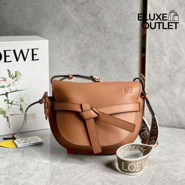 Kleine Gate Dual Tasche Tan 19cm