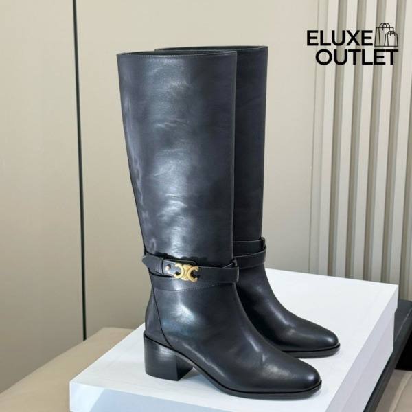 Garance Triomphe Strap High Boot in Kalbsleder