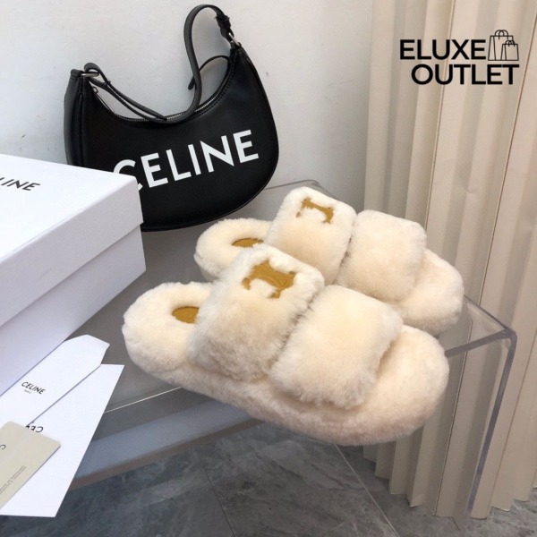 Fur Slides Triomphe aus Schafffell