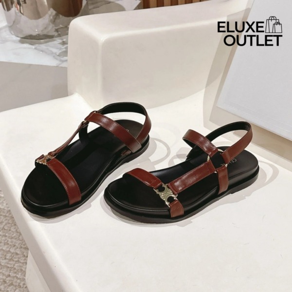 MAUD SANDAL WITH TRIOMPHE IN CALFSKIN