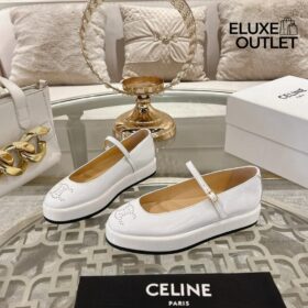 Clara Wedge Mary-Jane Ballerina aus Patentkalbsleder