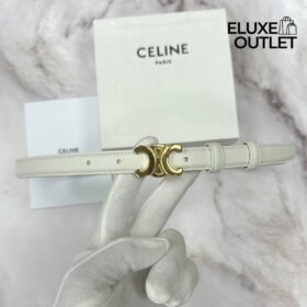 Kleiner Triomphe-Gürtel aus Taurillon-Leder 1.8cm