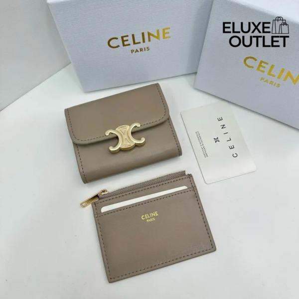 Kompakte Brieftasche mit Münzfach Triomphe 10cm