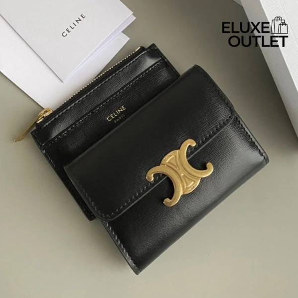 Kompakte Brieftasche mit Münzfach Triomphe 10cm