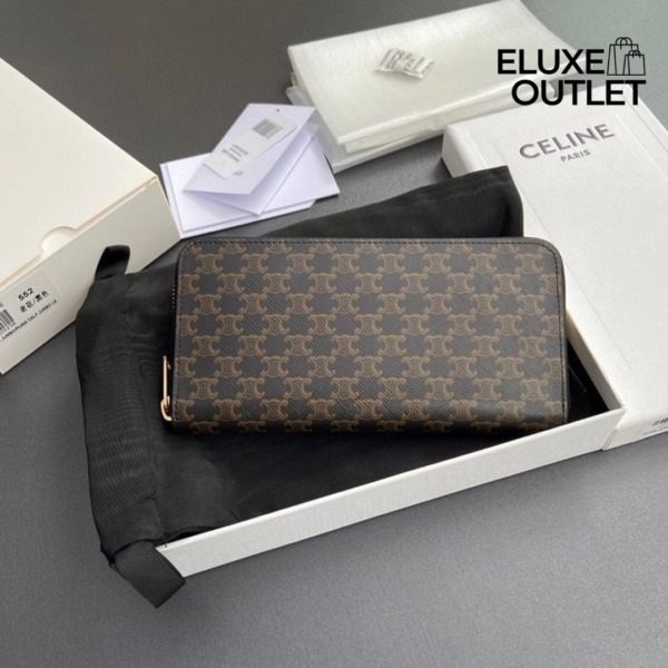 Große Reißverschluss-Brieftasche 19cm