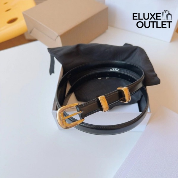 Kleiner Western-Gürtel aus Taurillon-Leder 1.8cm