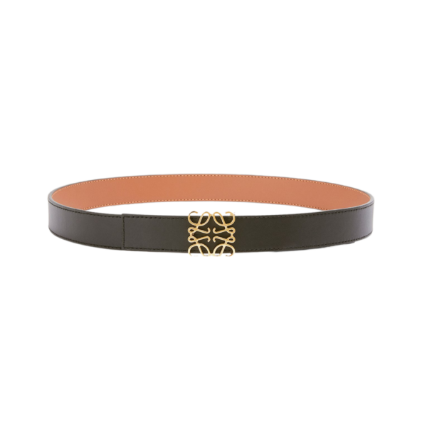 Wendbarer Anagram-Gürtel aus glattem Kalbsleder 2.8cm