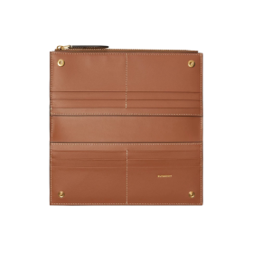 Große Check-Bifold Geldbörse  19cm