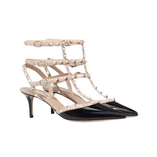 Rockstud Caged Pumps Puder 65cm - Afbeelding 2