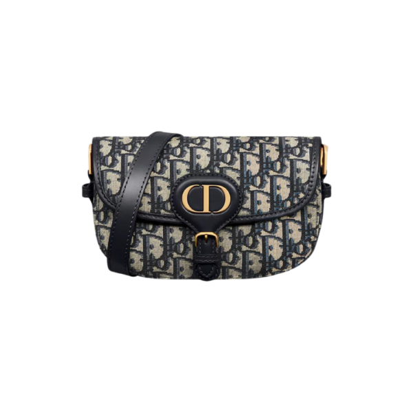 Blauwe Oblique-jacquard 22cm