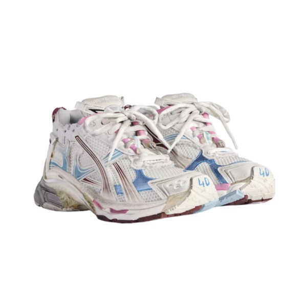 Runner Weiß/Braun/Blau/Rosa/Grau