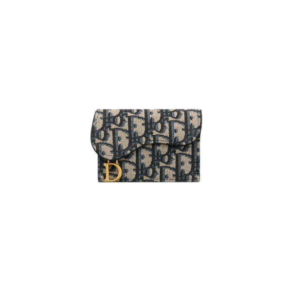 Blauwe Oblique-jacquard