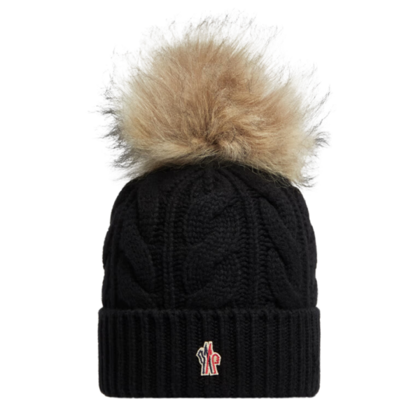 Mütze aus Wollmischung mit Pompon