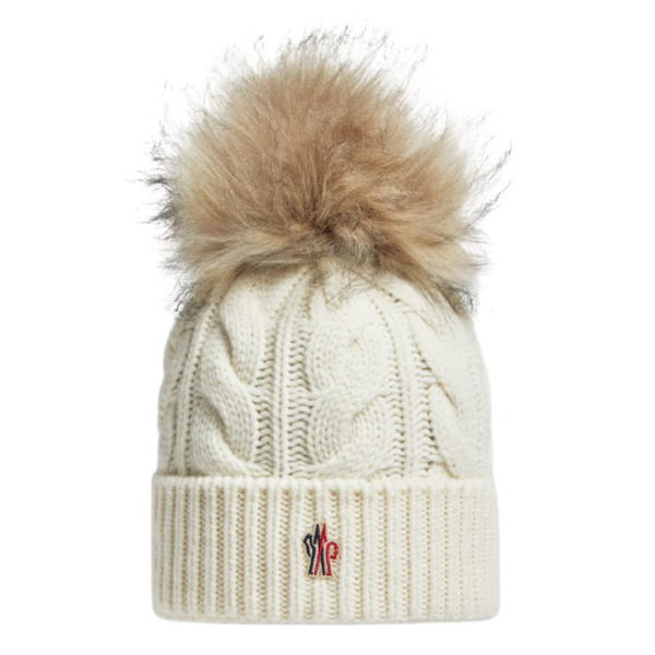 Mütze aus Wollmischung mit Pompon