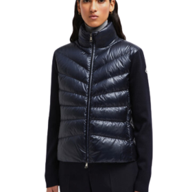 Gepolsterter Woll-Cardigan