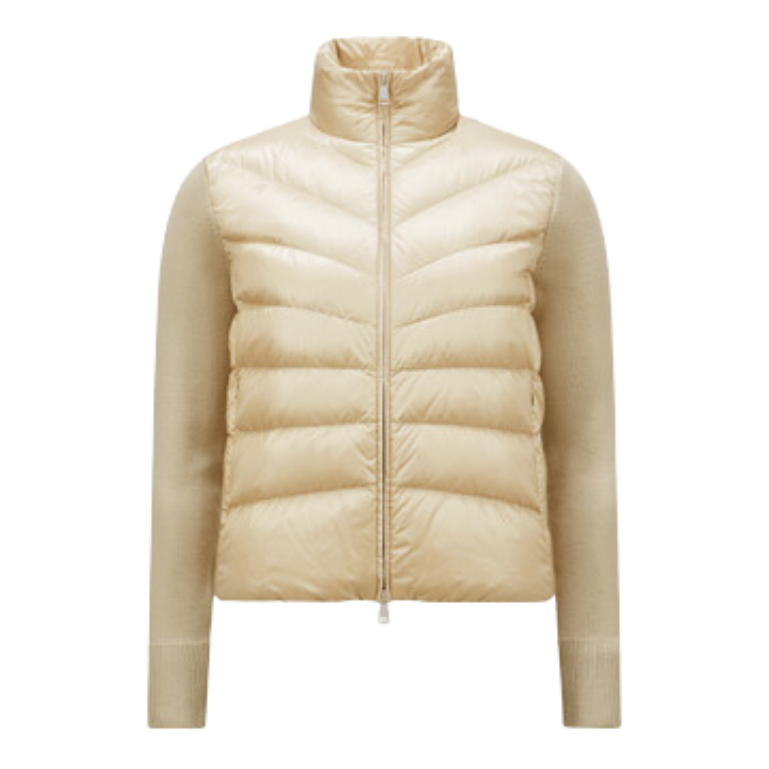 Gepolsterter Woll-Cardigan
