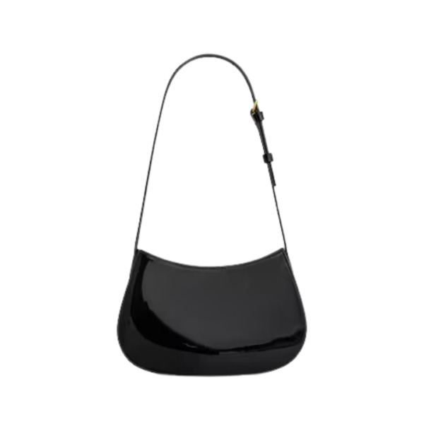 Patentkalbsleder in Schwarz 22cm