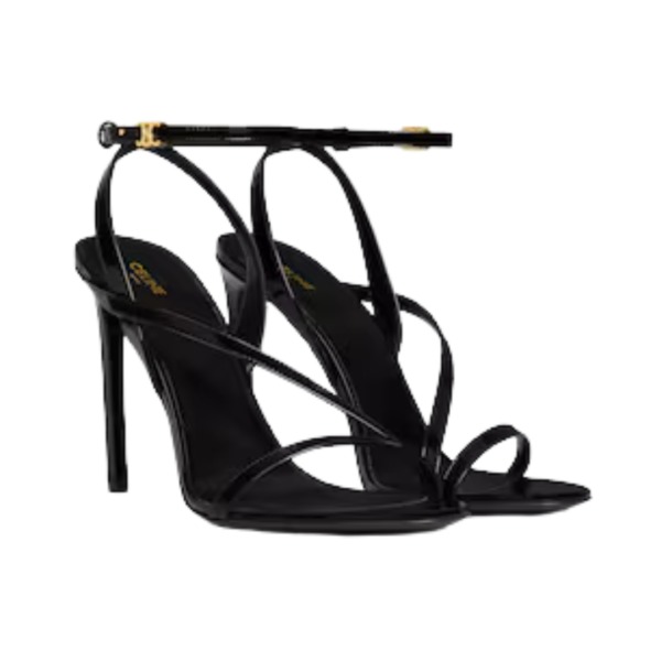 Ava Triomphe Stiletto-Sandalette in Patentkalbsleder