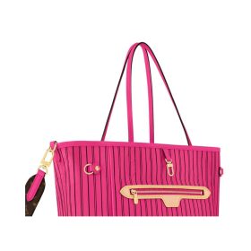 Bandoulière Inside Out MM Tote-Tasche in Rosa 31cm