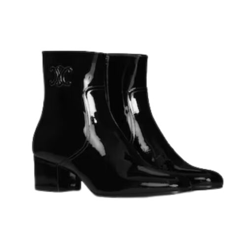 Les Bottes Triomphe Zipped Boot in Lack-Kalbsleder - Afbeelding 2