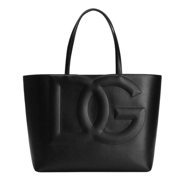 Mittlere Kalbsleder DG Logo Tasche Shopper