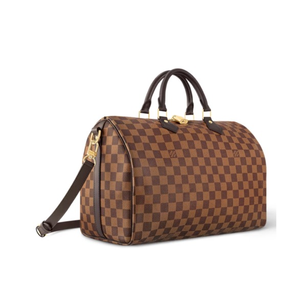 Speedy Bandoulière aus Damier Ebene Canvas 35cm