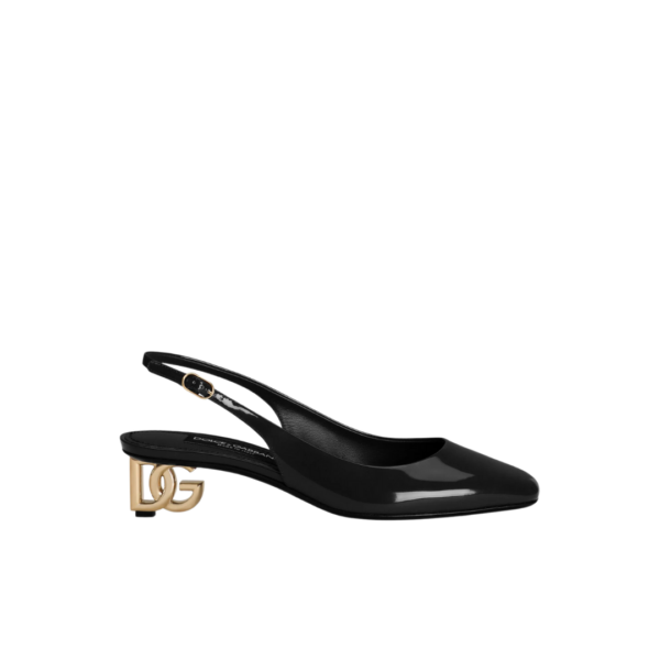 Lackleder Slingbacks 4cm