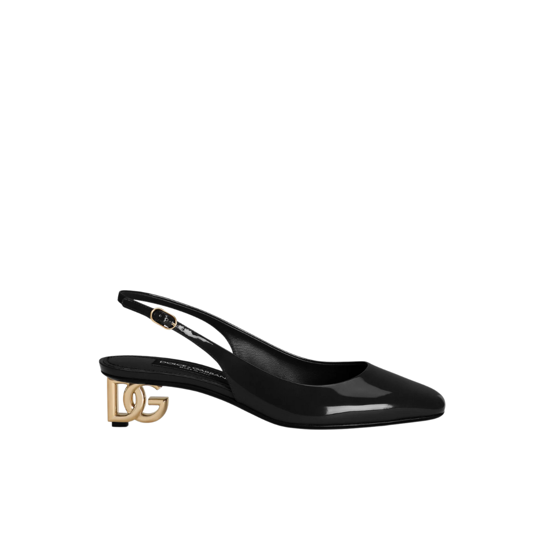Lackleder Slingbacks 4cm