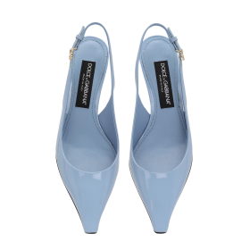 Poliertes Kalbsleder Slingbacks 6cm