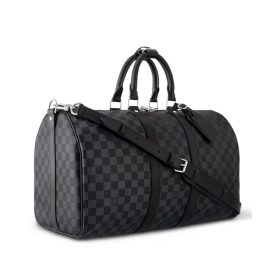 Keepall Damier Graphite Canvas Schultergurt 45cm