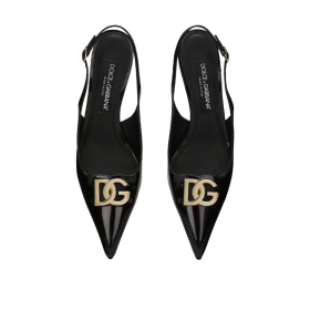 Poliertes Kalbsleder Slingbacks