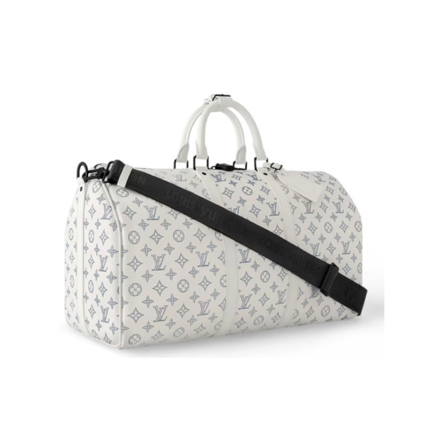 Keepall Bandoulière weiß 50cm