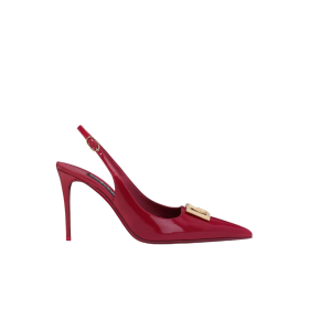 Poliertes Kalbsleder Slingbacks 9cm