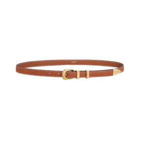 Kleiner Western-Gürtel aus natürlichem Kalbsleder 1.8cm