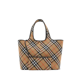 Check Tote Schwarz/Braun 46 cm