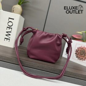 Mini Flamenco Tasche Dunkelburgunder 17cm