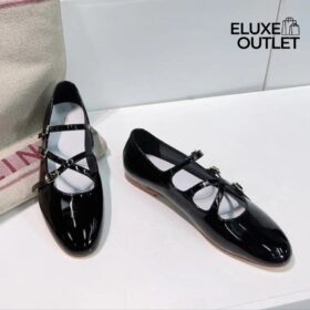 Die Criss-Cross Babies Ballerina aus Lack-Kalbsleder