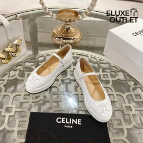 Clara Wedge Mary-Jane Ballerina aus Patentkalbsleder