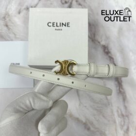 Kleiner Triomphe-Gürtel aus Taurillon-Leder 1.8cm
