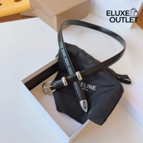 Kleiner Western-Gürtel aus Taurillon-Leder 1.8cm