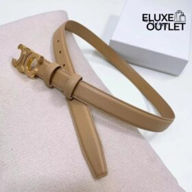 Kleiner Triomphe-Gürtel aus Lack-Taurillon 1.8cm