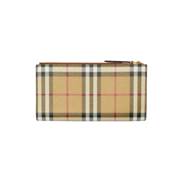 Große Check-Bifold Geldbörse  19cm