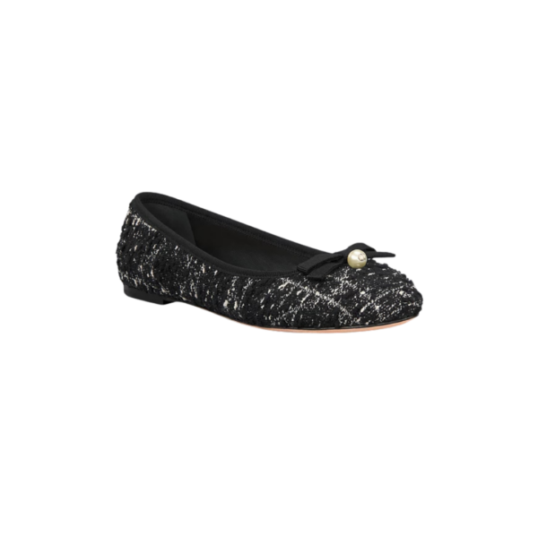 Zwart en wit tweed met Cannage-motief