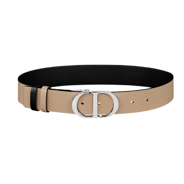 Soepel zwart en biscuit kalfsleer 3cm