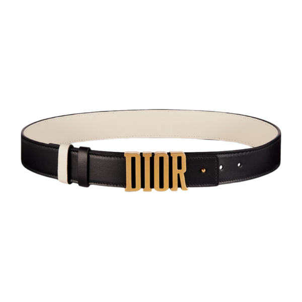 Goudbruin en zwart soepel kalfsleer 3cm
