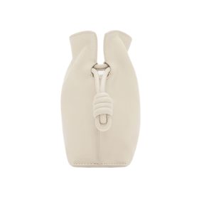 Clutch aus Nappaleder in Meersalz 18cm